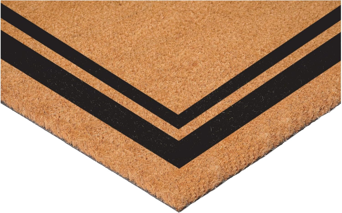 Calloway Mills 152963048K Black Border 30" x 48" Monogram Doormat Letter (K)