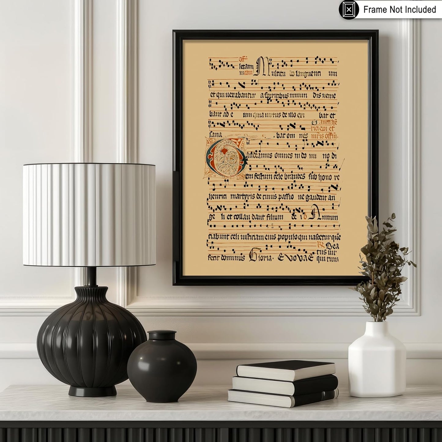 Poster Master Vintage Graduale Aboense Poster - Retro Gregorian Chant Manuscript Print - Hymnal Art - Gift for Men & Women - Great Wall Decor for Dorm, Living Room or Bedroom - 11x14 UNFRAMED Wall Art