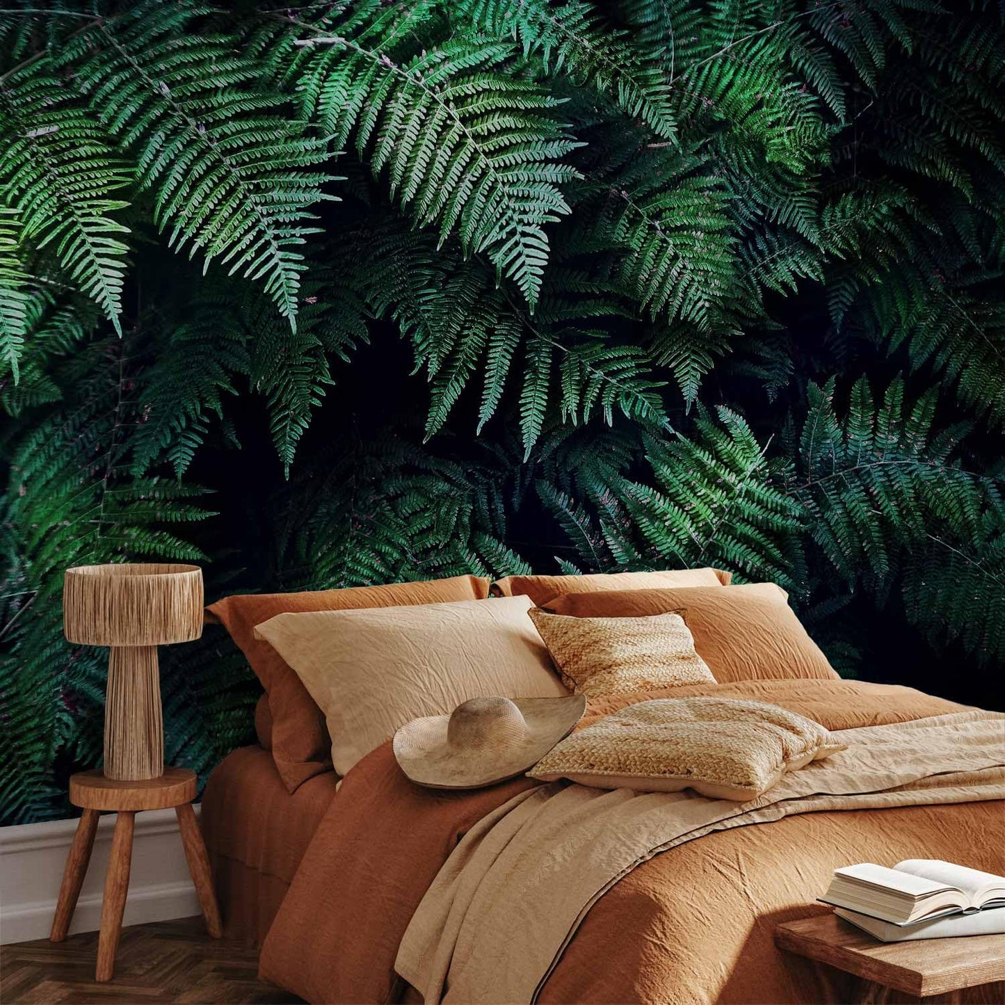 artgeist Premium Wall Mural 3D Effect 177x124 in - XXL Non-Woven Wallpaper Fleece Wall Decor Photo Print Picture Image Design Home Tropical Leaves b-C-0564-a-a