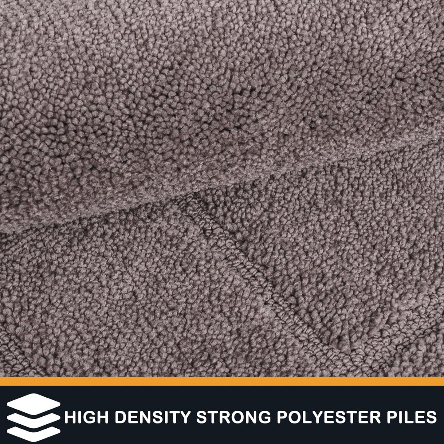 PURRUGS Dirt Trapping Door Mat 24" x 59", Non-Slip/Skid Machine Washable Entryway Rug, Dog Doormat, Super Absorbent Welcome Mat for Muddy Wet Shoes and Paws, Grayish Brown