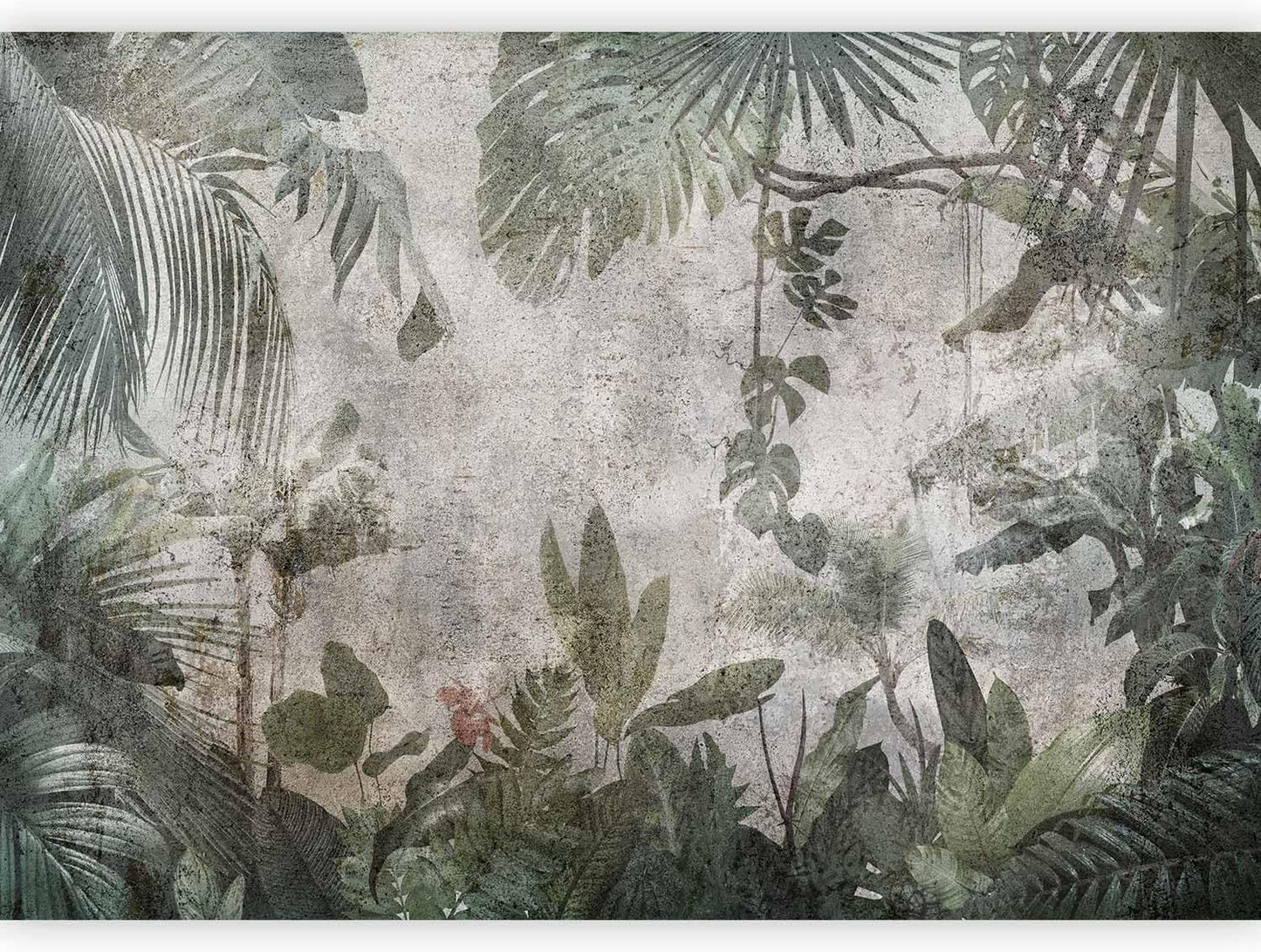 artgeist Wall Mural Tropical Leaves 116x83 in - XXL Peel and Stick Self-Adhesive Wallpaper Removable Large Sticker Foil Wall Decor Print Picture Image Design Jungle Nature Monstera b-C-0821-a-a