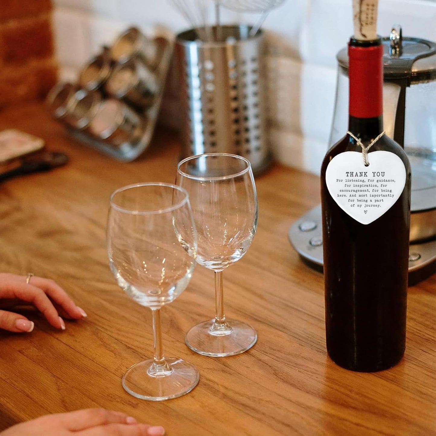 Thank You Gifts for Women & Men - Appreciation Gifts for Coworker - Ceramic Ornament