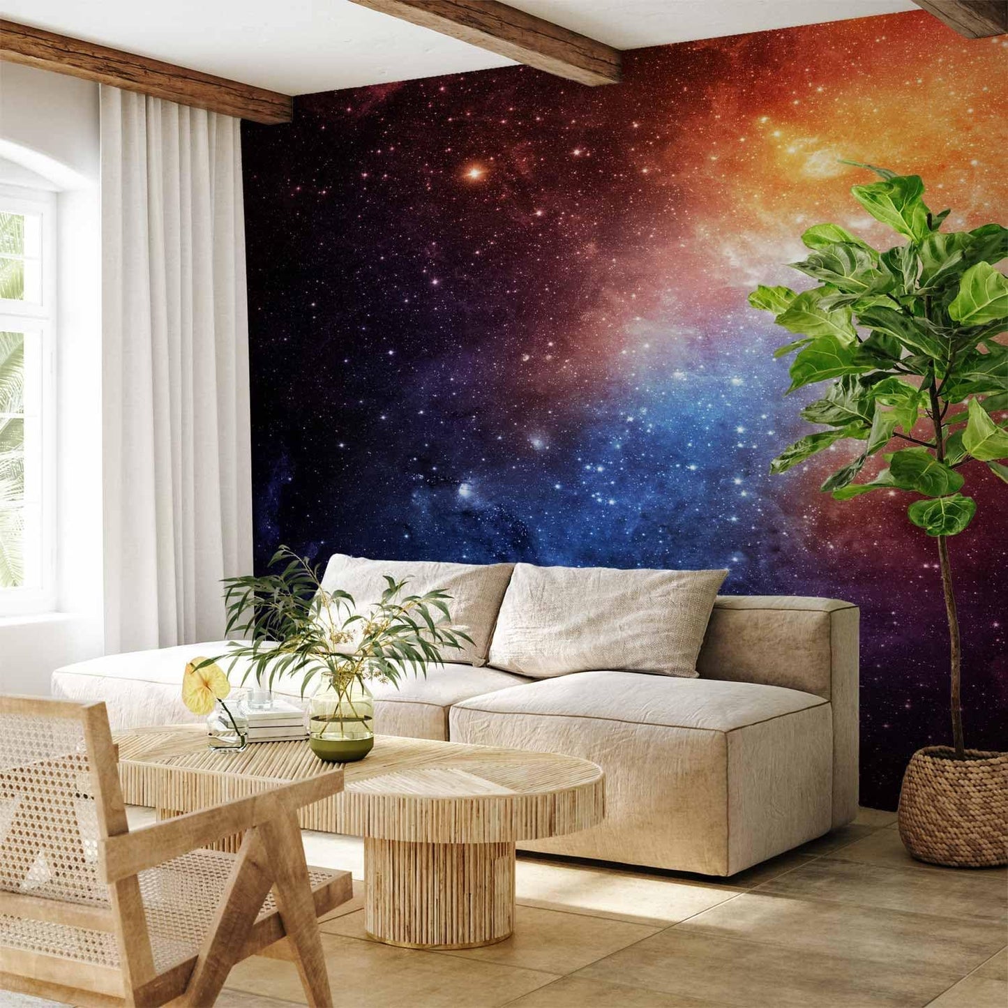 artgeist Wall Mural Cosmos Galaxy 157x110 in - XXL Non-Woven Wallpaper Fleece Wall Decor Photo Print Picture Image Design Home f-B-0057-a-a