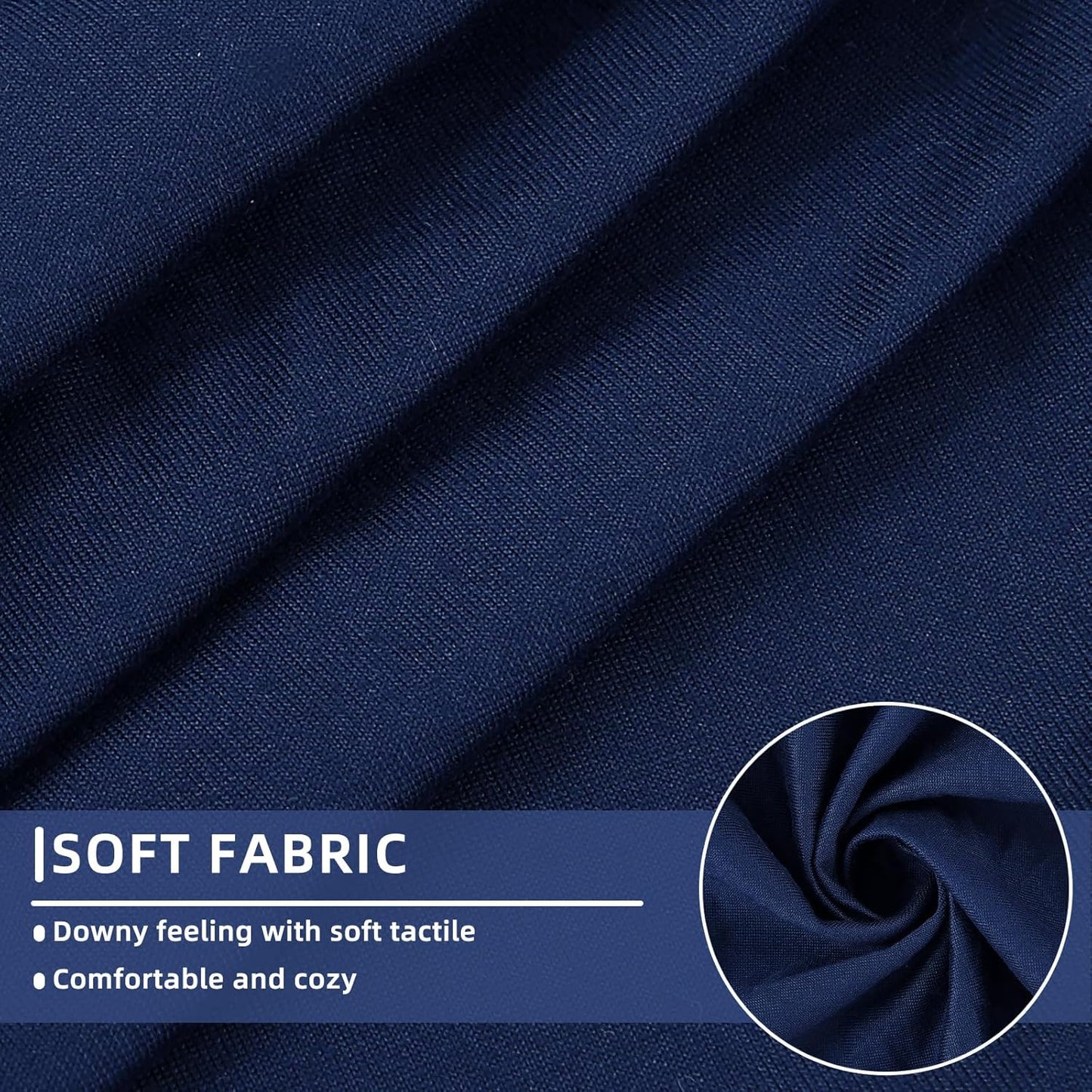 hyha Waterproof Couch Cushion Covers, Stretch Sofa Couch Seat Slipcover for Dog Washable, Non-Slip Waterproof Outdoor Cushion Covers for Patio Furniture Replacement (1 Piece for Small, Navy)