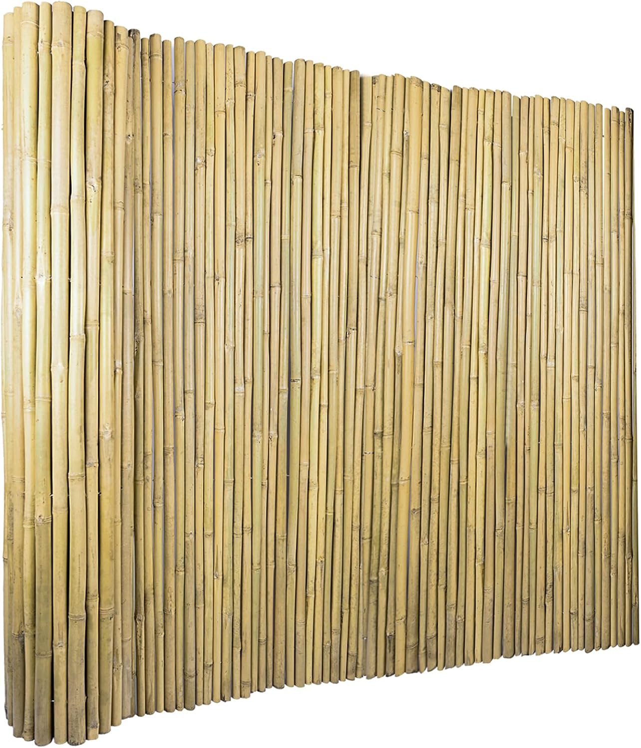6Ft High x 8 Ft Long x 0.7In D Bamboos Screen, Natural Bamboo Fence Rolls, Eco-Friendly Bamboo Fencing for Outdoor Balcony Patio Garden Border Pool