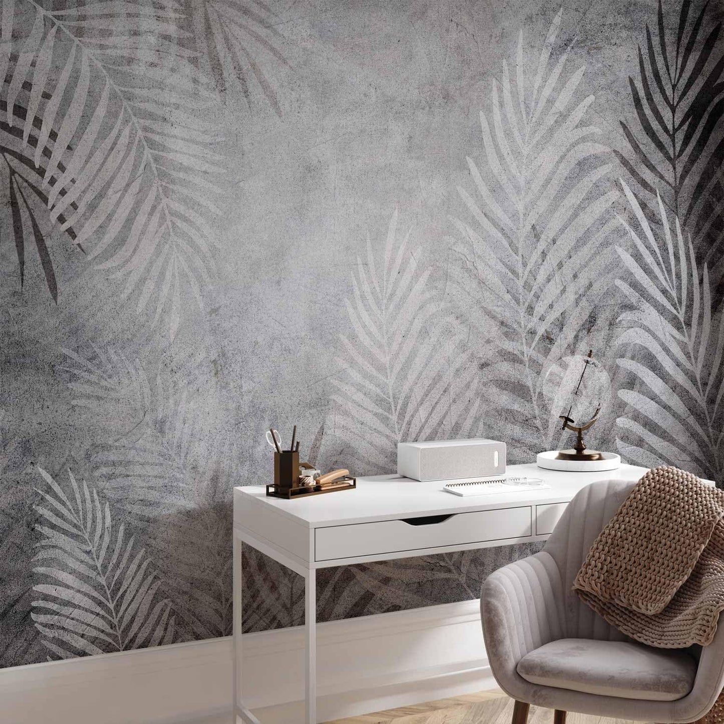 artgeist Premium Wall Mural Leaves 138x101 in - XXL Non-Woven Wallpaper Fleece Wall Decor Photo Print Picture Image Design Palm Abstract Nature Botanical b-C-0855-a-a