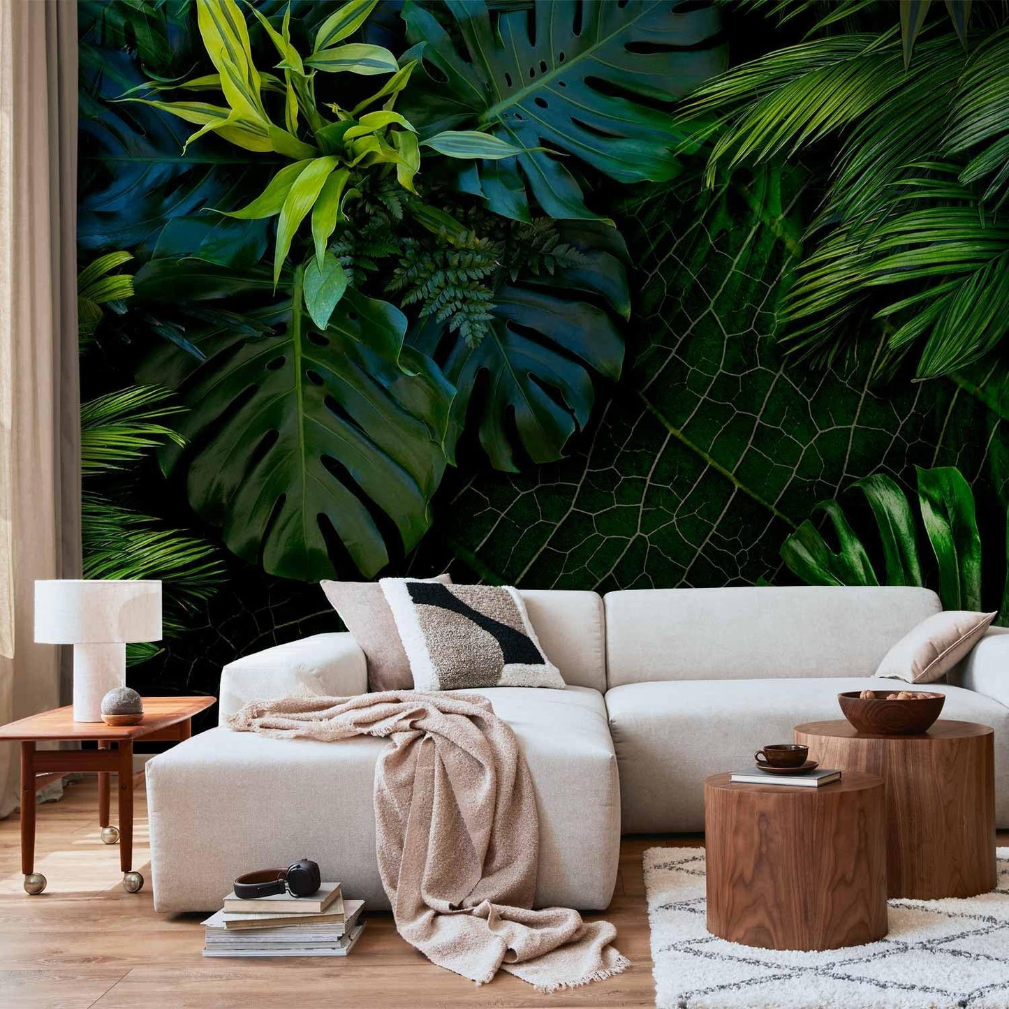 artgeist Wall Mural Tropical 177"x124" XXL Peel and Stick Self-Adhesive Wallpaper Removable Large Sticker Foil Wall Decor Print Picture Image Design