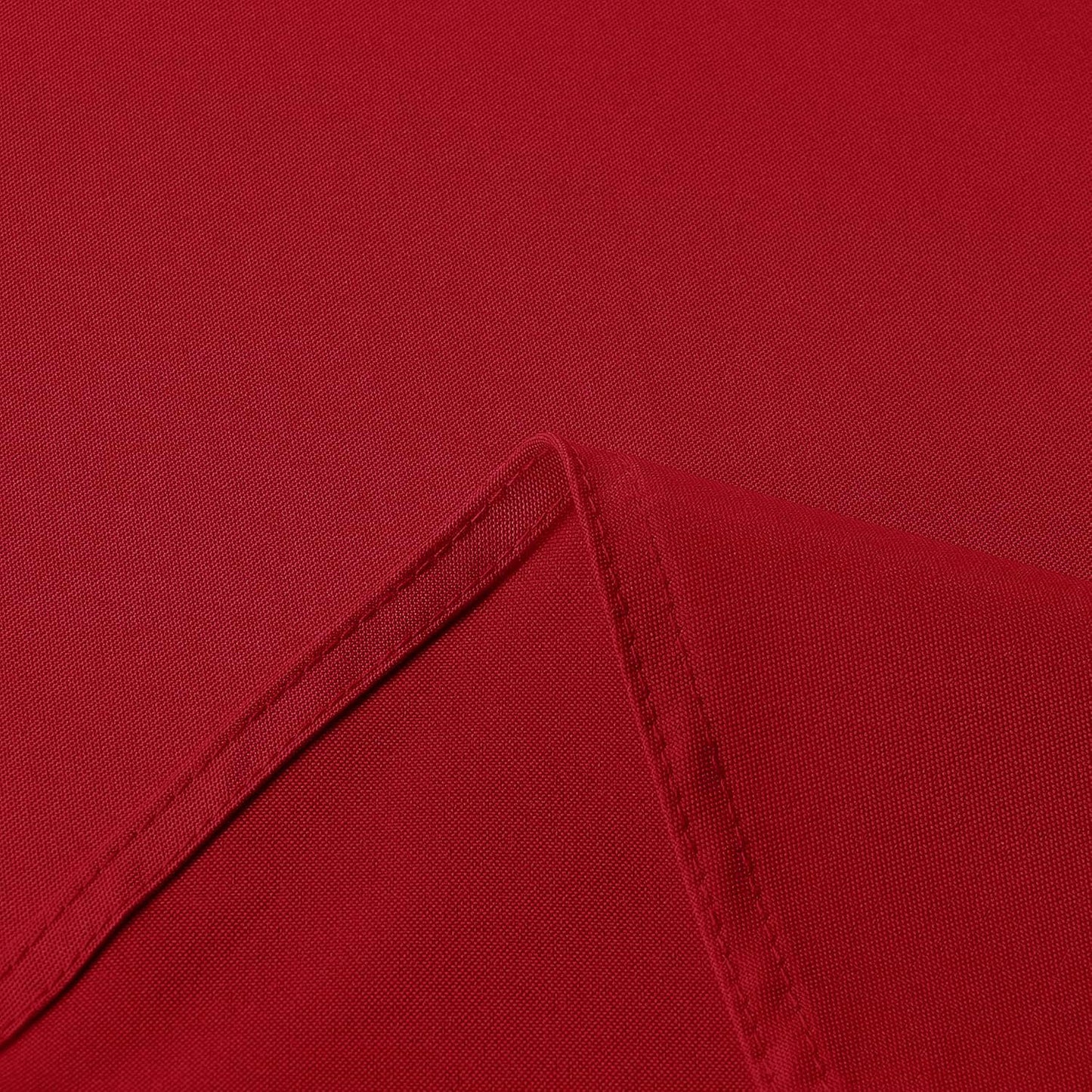 sancua Rectangle Tablecloth - 90 x 156 Inch - Water Resistant Spill Proof Washable Polyester Table Cloth, Decorative Fabric Table Cover for Dining Tables, Buffet Parties and Camping, Red
