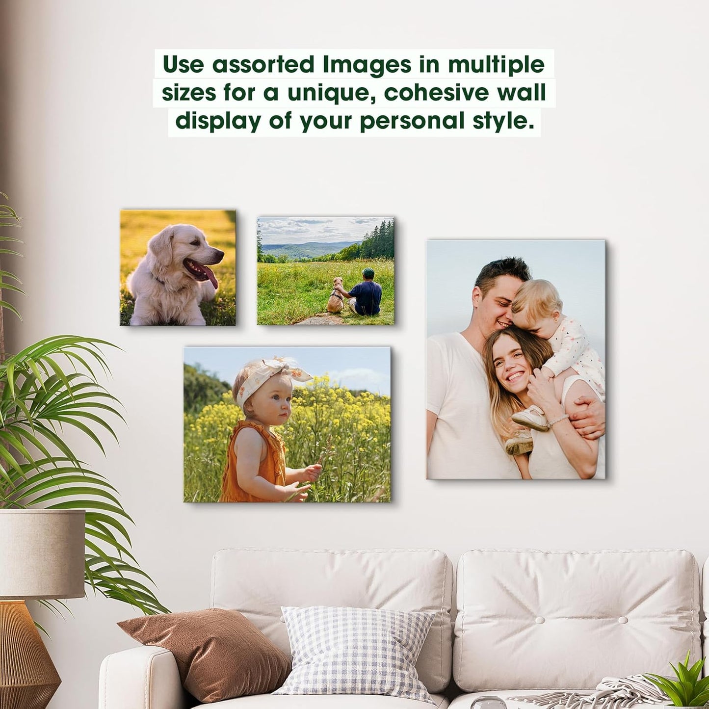 BuildASign Custom Canvas Prints with Your Photos – Personalized Picture To Canvas Wall Art, Perfect for Home Decor, Gifts & Keepsakes, Ready to Hang (18" L x 24" W x .75”D, Metallic Silver)