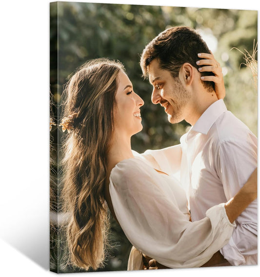 WayToLight Custom Canvas Prints with Your Photos Framed Personalized Picture Canvas Prints Wall Art Ideal for Home Decor Christmas Family Gifts (20" x 32")