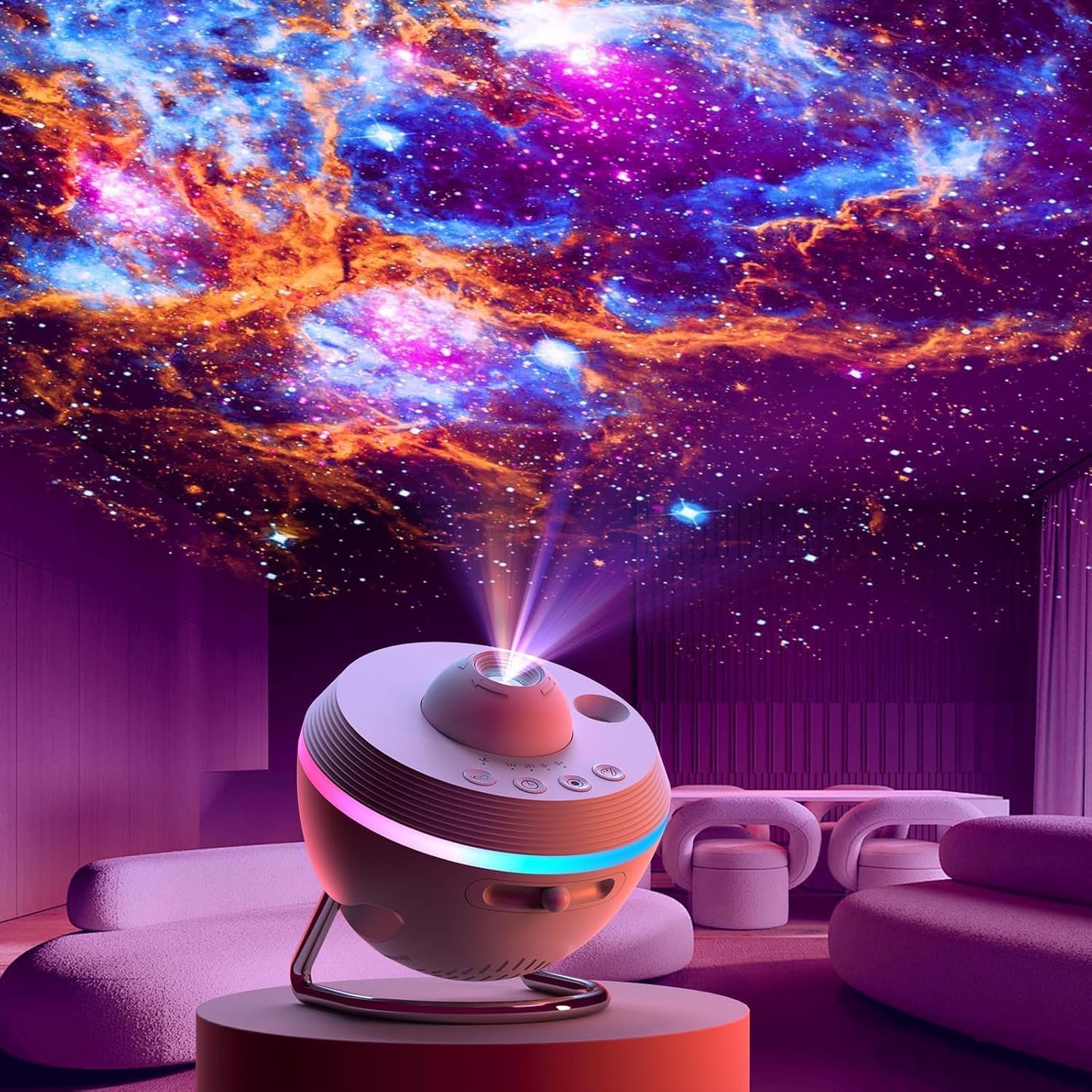Elec3 Planetarium Star Projector, Meteor Galaxy Projector for Bedroom with 12 Slides Discs, Multicolor Light Effects, Nebula Projector Lamp Starry Sky Night Light Projector for Kids Teens Adults