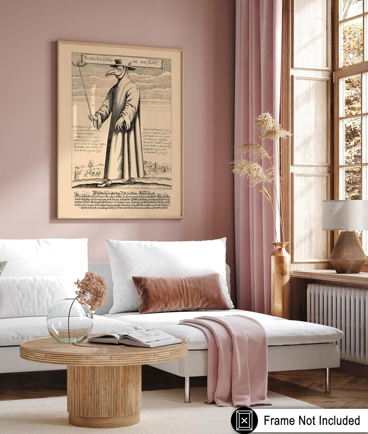Poster Master Vintage Doctor Schnabel from Rome Poster - Retro Plague Doctor Print - Medieval Art - Gift for Men & Women - Great Wall Decor for Dorm, Living Room or Bedroom - 11x14 UNFRAMED Wall Art