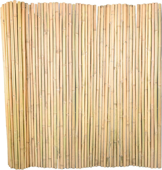 Natural Bamboo Fence 3ft H x 8ft L x 0.7In D, Eco-Friendly Privacy Fence for Outdoor Wall, Garden, Yard, Pool, Patio, Decorative Bamboo Fencing