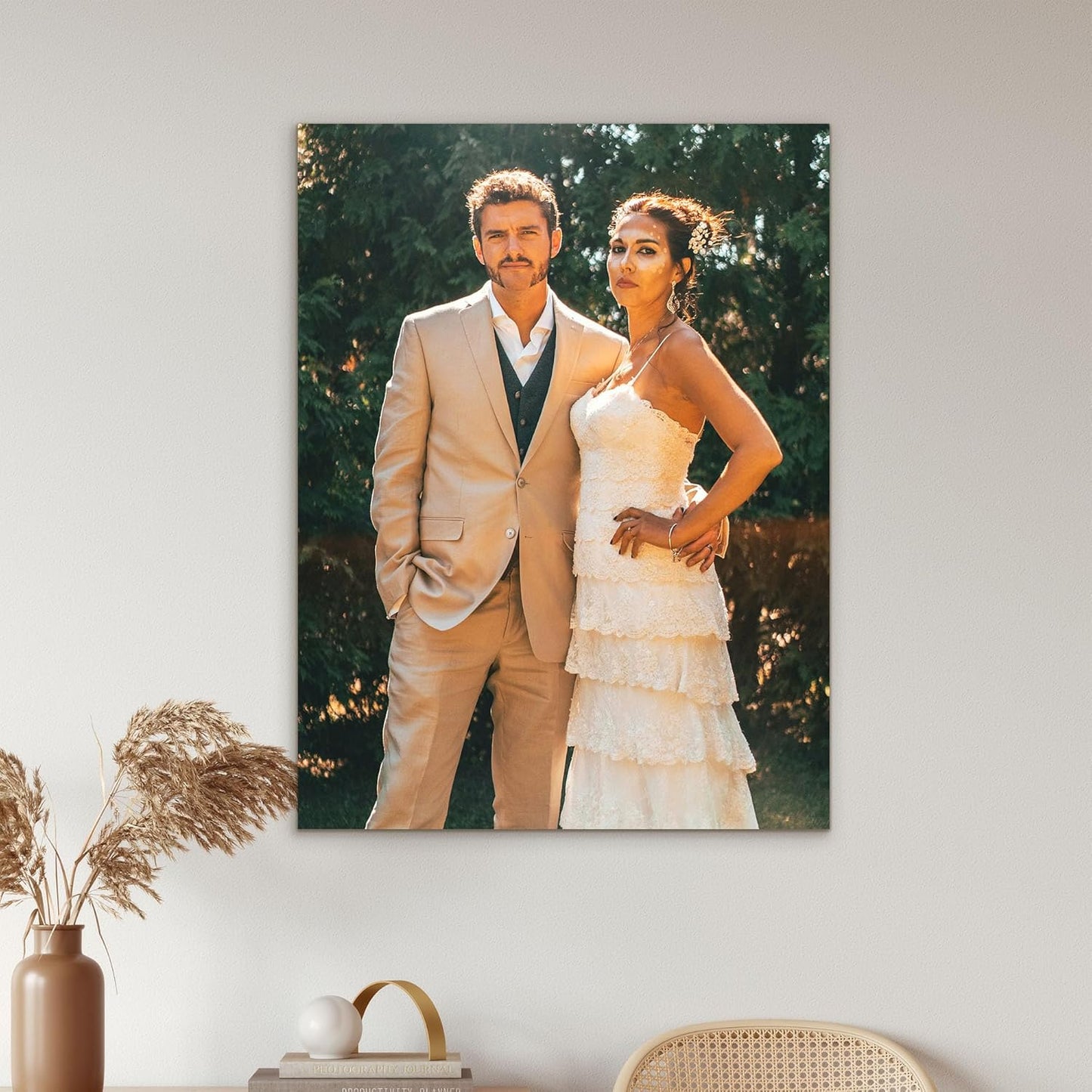 Tapuayts Personalized Custom Canvas Poster: Upload Your Image/Photo for Custom Photo-to-Poster Printing, Quality Wall Art Print (12" X 16")