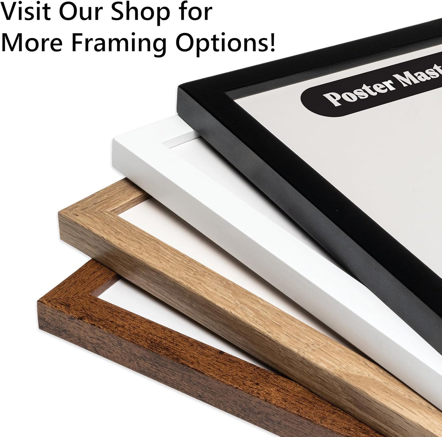 Poster Master Vintage Photograph Poster - Retro Daguerreotype Print - Gift for Artist, Friend - Skeletons Smoking at Table, Dinner Party, Goth - Wall Decor for Home, Dorm, 8x10 White Framed