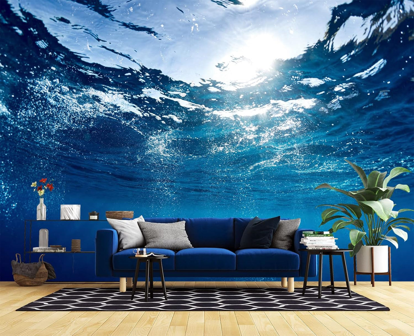 Sunlight Shining into The sea Wall Mural Wallpaper for Bedroom 178" x 117"