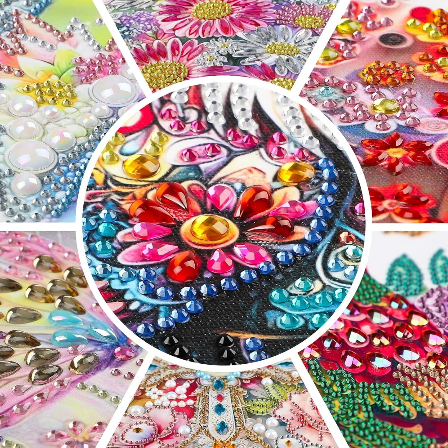 EOBROMD Diamond Hanging Art Kits for Adults, Cross Butterfly Suncatcher Diamond Art Painting, DIY Special Shaped Rhinestone Kits for Adults, Window Pendants Home Garden Wall Hanging Ornament