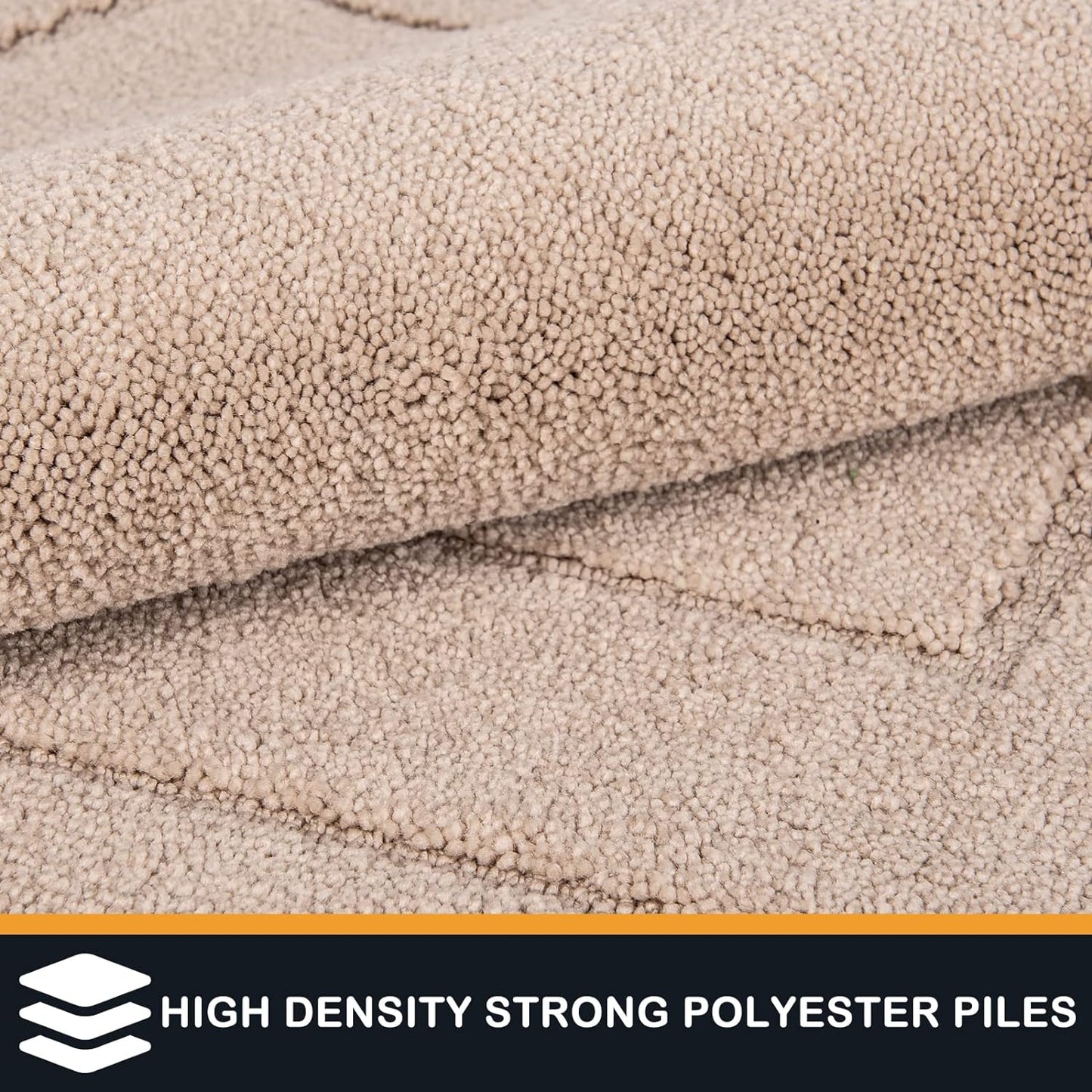 PURRUGS Dirt Trapping Door Mat 32" x 47", Non-Slip/Skid Machine Washable Entryway Rug, Dog Doormat, Super Absorbent Welcome Mat for Muddy Wet Shoes and Paws, Beige