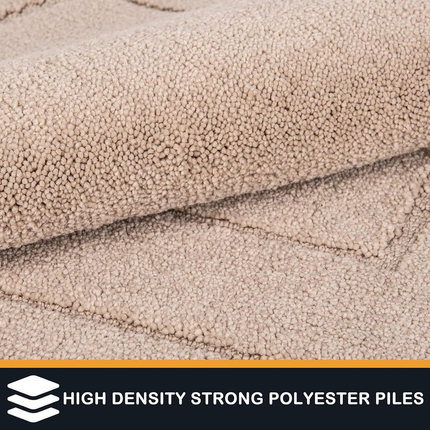 PURRUGS Dirt Trapping Door Mat 24" x 35.5", Non-Slip/Skid Machine Washable Entryway Rug, Dog Doormat, Super Absorbent Welcome Mat for Muddy Wet Shoes and Paws, Beige