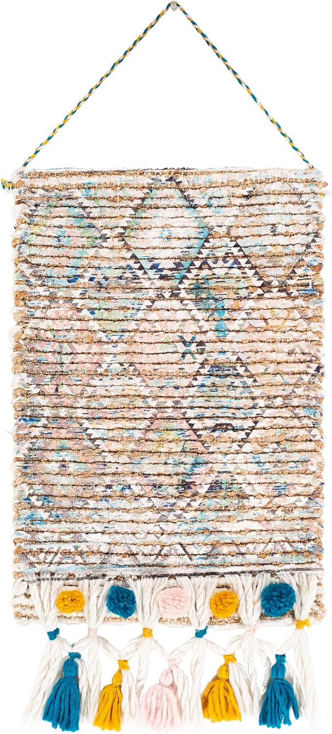 Mark&Day Wall Art, Klaus Bohemian/Global Tan Macrame Wall Hangings for Living Room, Bedroom, Office or Kitchen (22"H x 14"W)