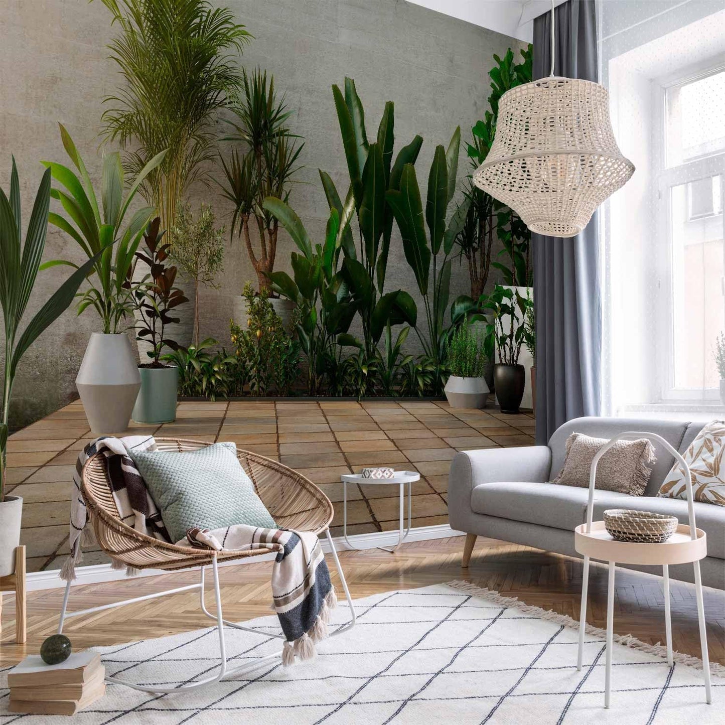 artgeist Wall Mural Nature 154x110 in - XXL Peel and Stick Self-Adhesive Wallpaper Removable Large Sticker Foil Wall Decor Print Picture Image Design Botanics Plants 3D Effect b-B-0600-a-a