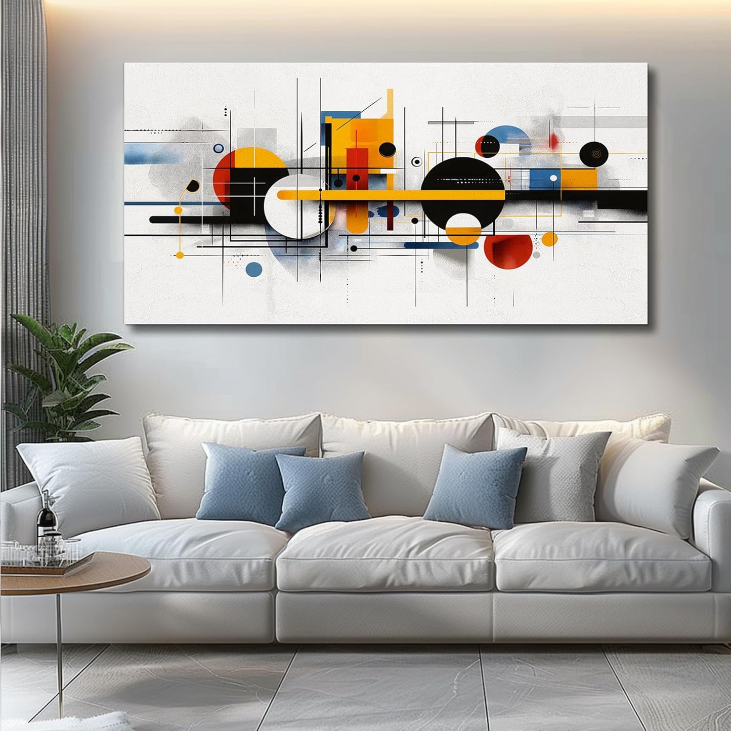 Canvas Wall Art for Living Room Wall Decor for Bedroom Office Wall Decoration Color Line Painting Artwork Room Aesthetic Home Decor 20x40 in