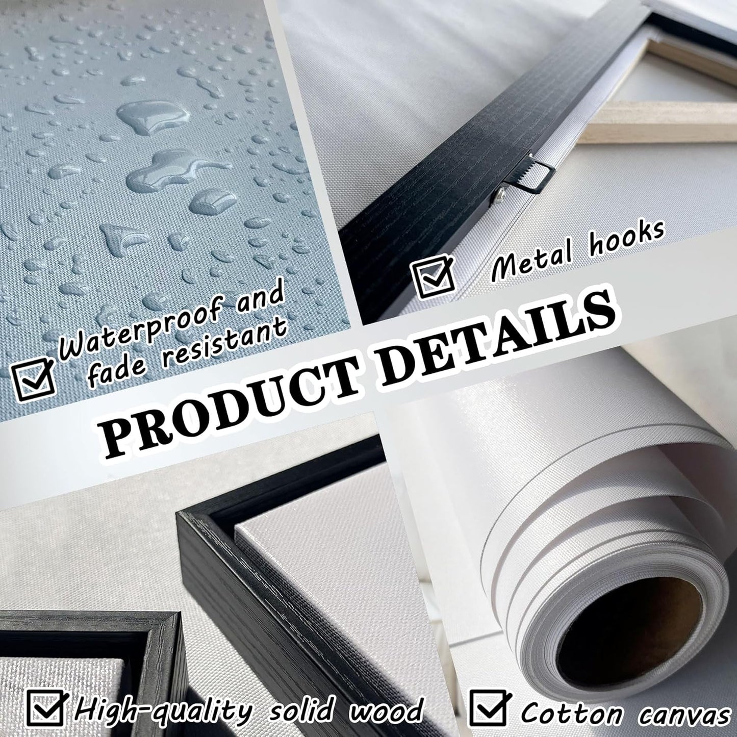 Mofutinpo Abstract Wall Art- Framed Modern Colorful Canvas Wall Pictures-Teal And Blue Line Art -Pictures for Living Room Wall Decoration- Graffiti Paintings for Bedroom-Office Wall Decor 24×48IN