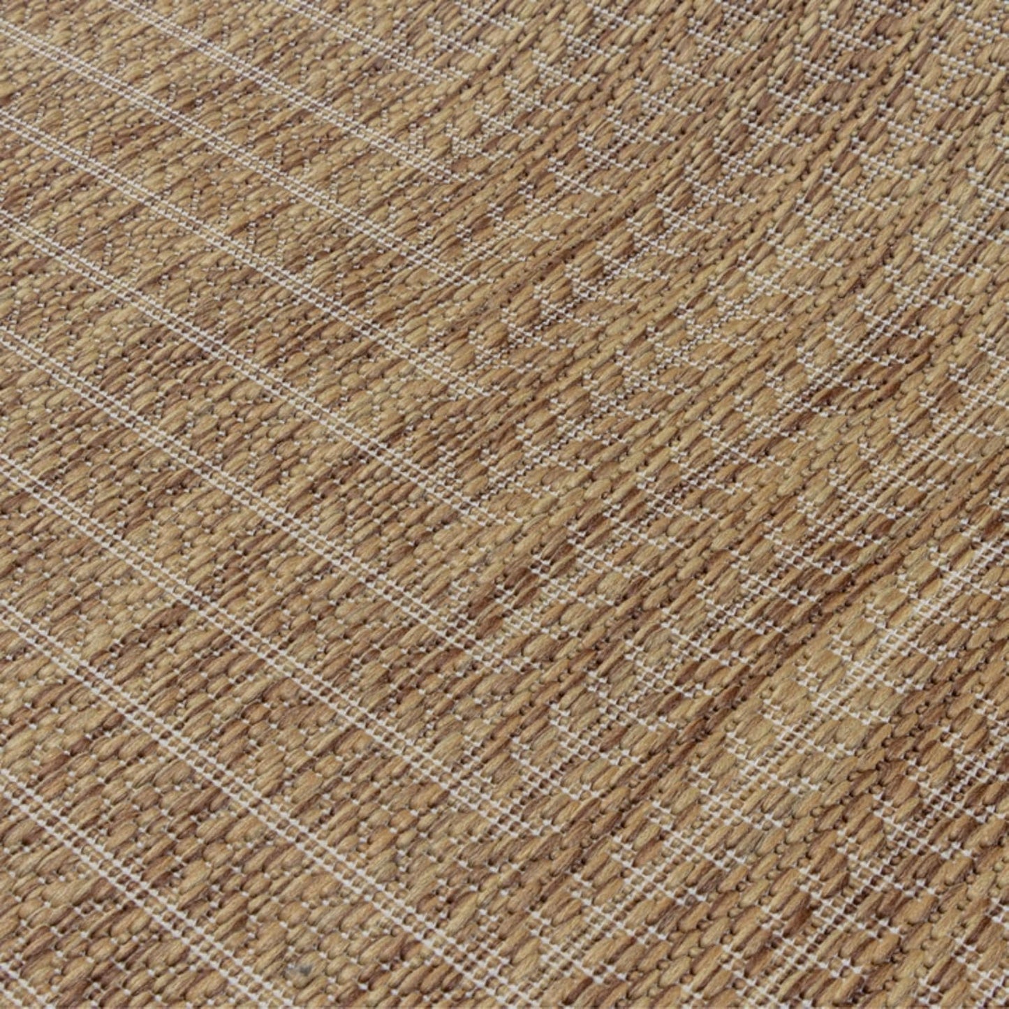 Adiva Rugs Outdoor Indoor Area Rug, Weather Resistant, Easy to Clean, Stain Resistant Floor Mat for Dining Room, Backyard, Deck, Patio (Wooden, 8' x 10')