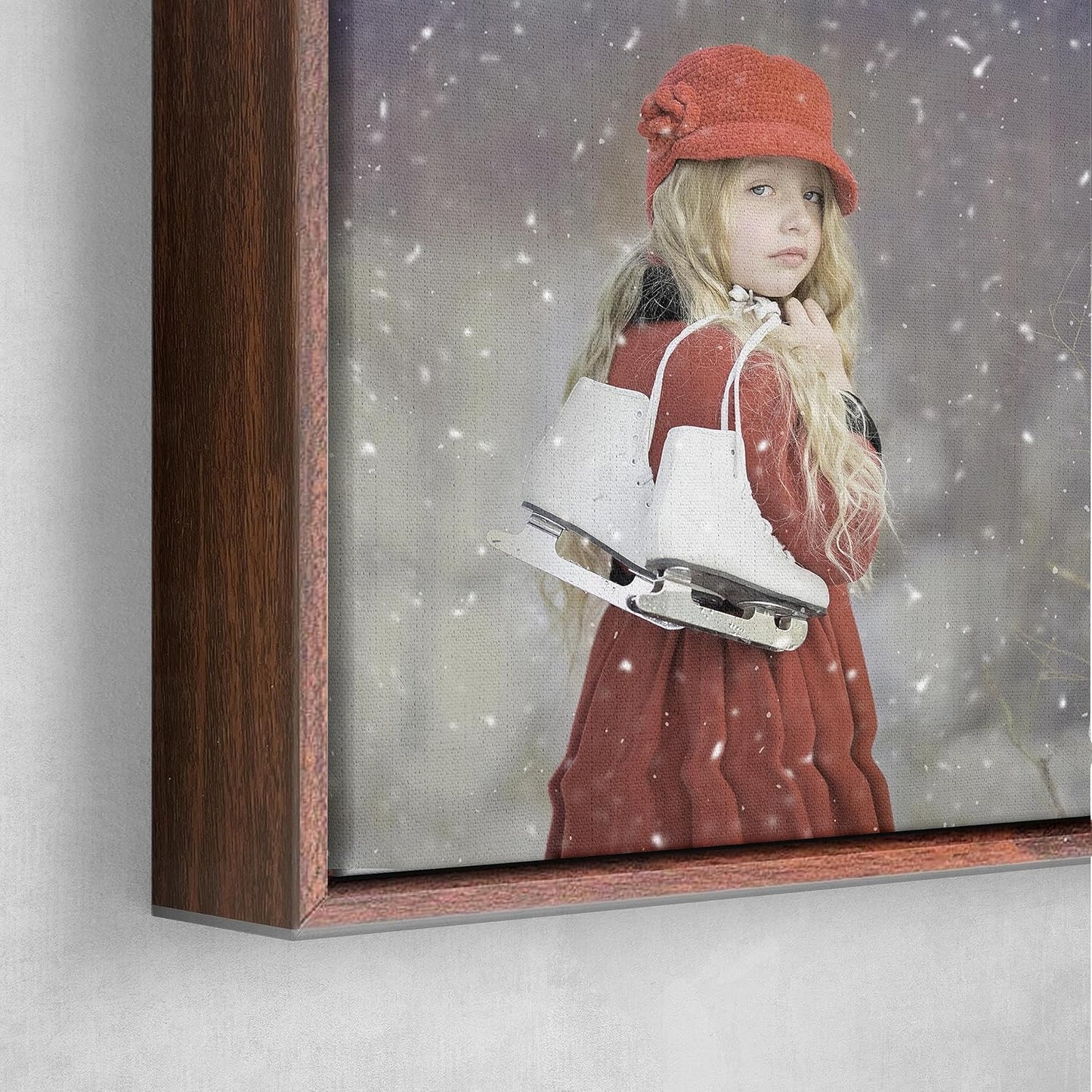 Personalized Custom Canvas Prints: Photo On Canvas (Dark Brown, 10x10) Transform Your Photos into Stunning Framed Wall Art Digitally Printed Photo To Canvas Ideal for Home Decor, Gifts Keepsakes.