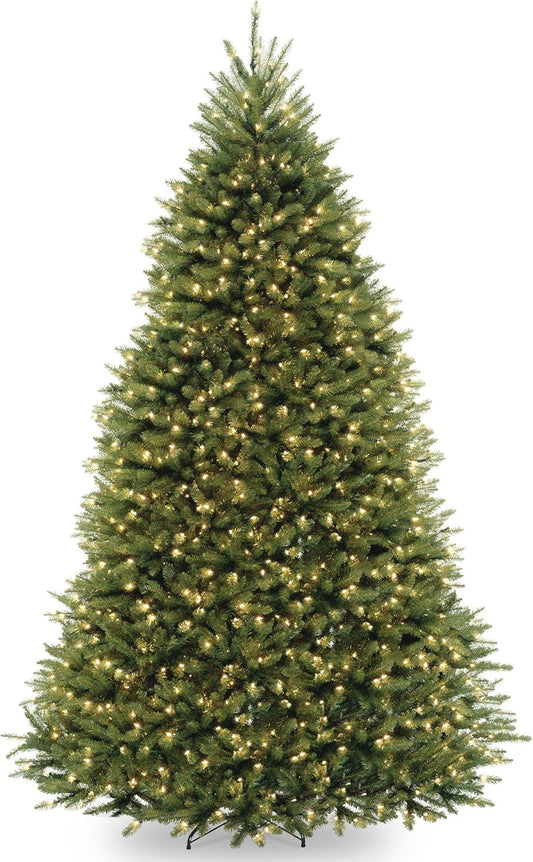 National Tree Company Pre-Lit Artificial Full Christmas Tree, Green, Dual Color LED Lights, Includes PowerConnect and Stand, 9 Feet