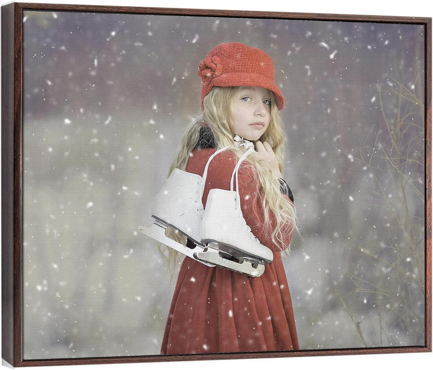 Personalized Custom Canvas Prints: Photo On Canvas (Dark Brown, 10x10) Transform Your Photos into Stunning Framed Wall Art Digitally Printed Photo To Canvas Ideal for Home Decor, Gifts Keepsakes.