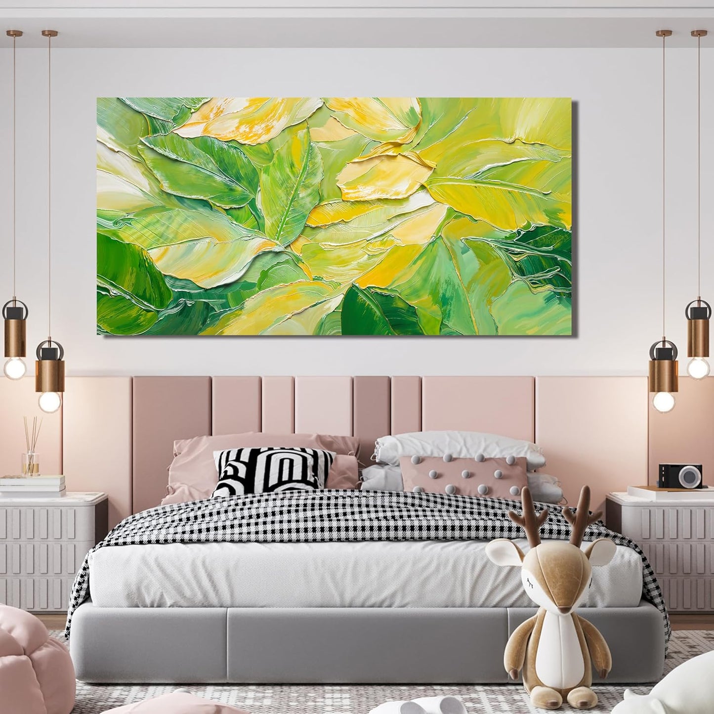 Canvas Wall Art Decor Wall Art Pictures for Living Room Artwork for Walls Abstract Green Wall Art Prints Abstract Canvas Art Wall Decor Wall Decorations Bedroom Home Aesthetic Wall Art Decor 20" X 40"