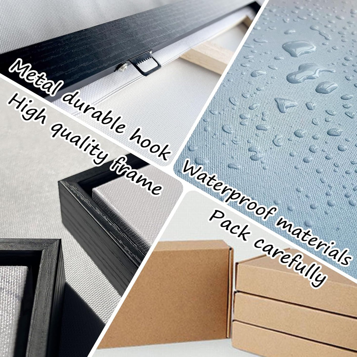 XLSJERST Oversized Wall Art for Living Room Abstract Wall Decor - City Abstract Pictures Extra Large Canvas Artwork for Bedroom Office Blue and Grey Wall Art