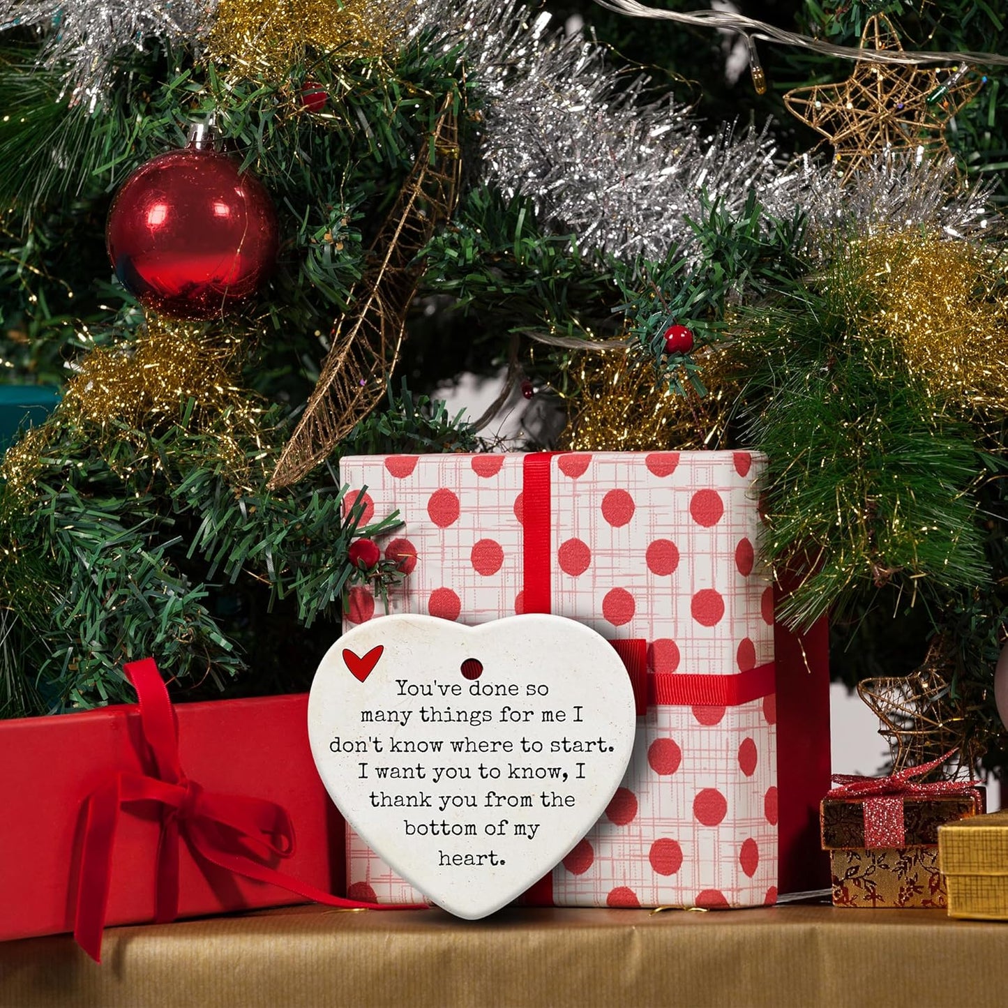 Friendship Gifts for Women, Best Friend, Funny, Work Besties, Sister, Friend Ornaments for Women, Ceramic Christmas Ornaments (Friend 1)