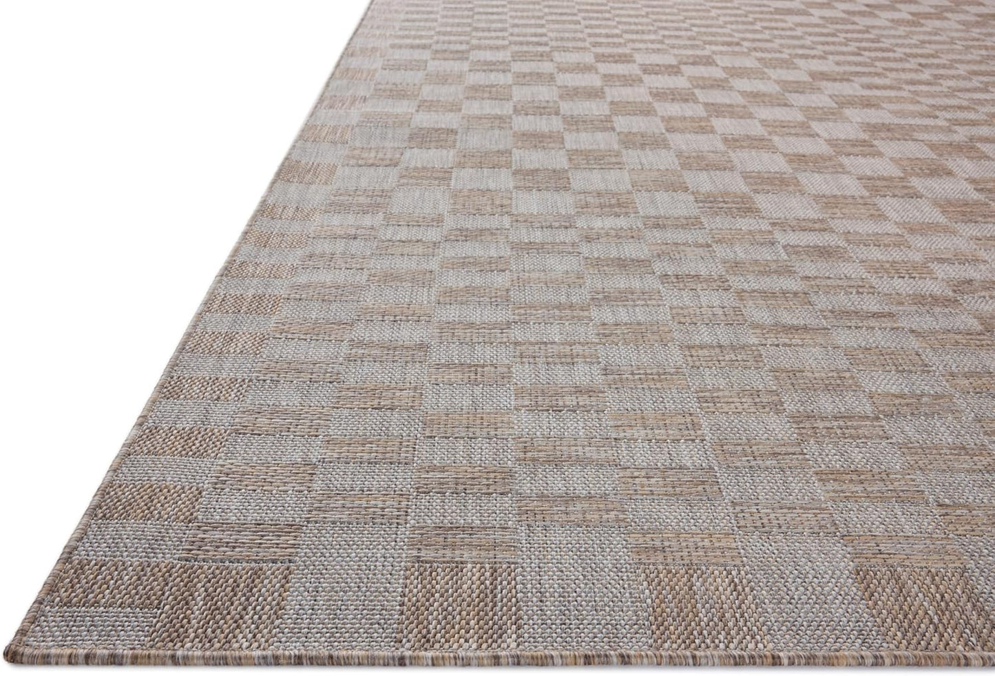 Loloi Amber Lewis Topanga Collection TOP-03 Natural/Dove 6'-7" x 9'-4" Indoor/Outdoor Area Rug