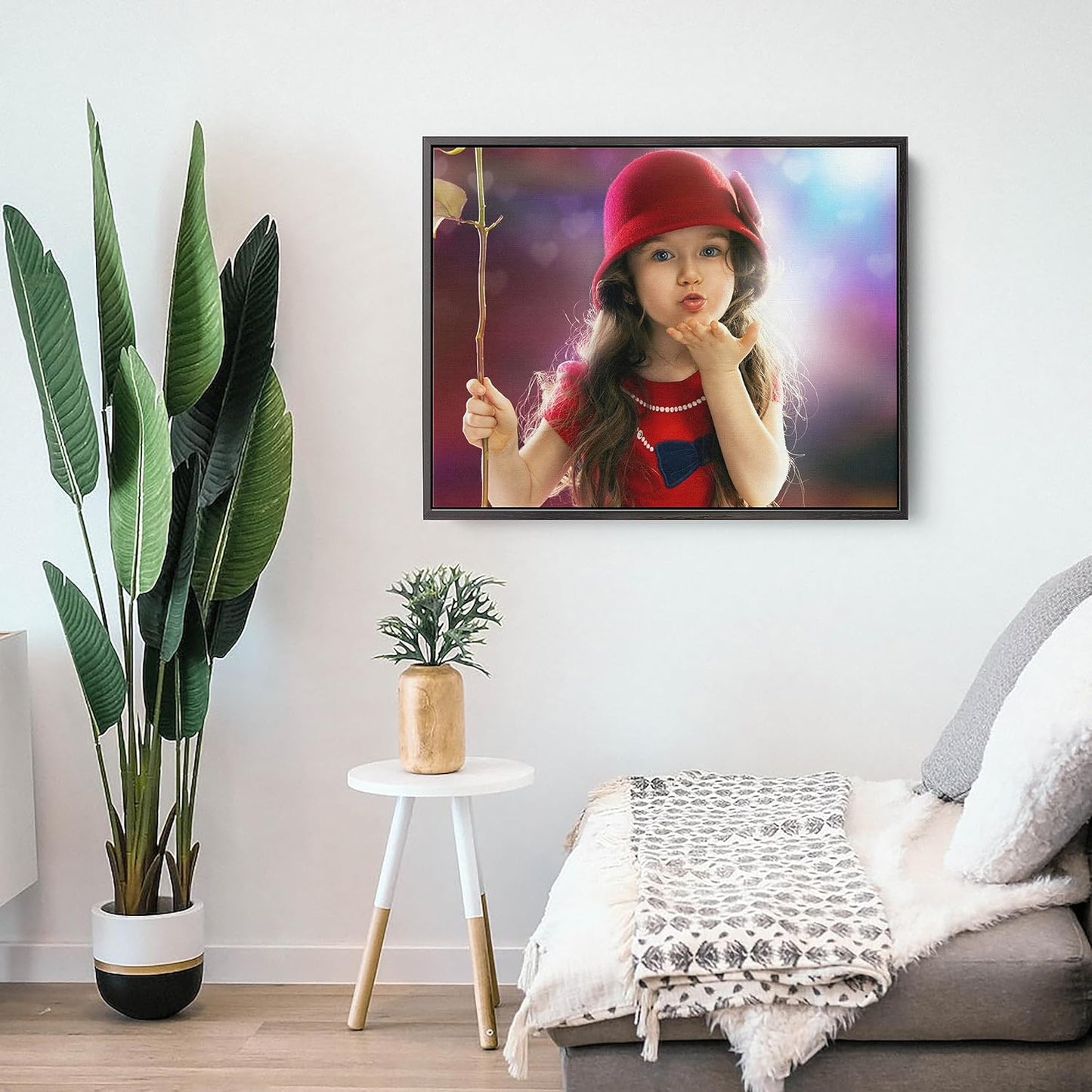 Personalized Custom Canvas Prints: Photo On Canvas (Black, 8x10) Transform Your Photos into Stunning Framed Wall Art Digitally Printed Photo To Canvas Ideal for Home Decor, Gifts Keepsakes.