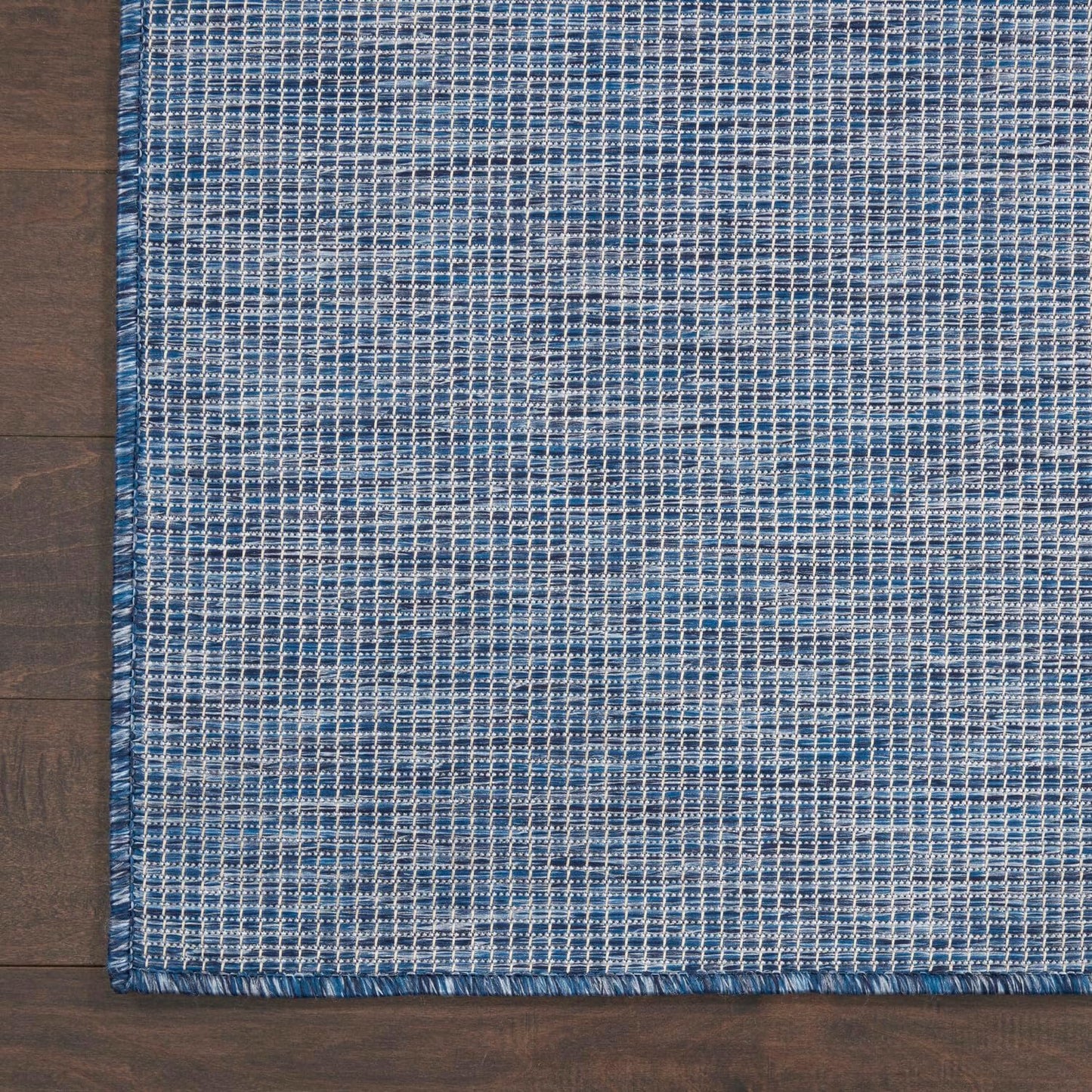 Nourison Positano Indoor-Outdoor Navy Blue 9' x 12' Area Rug, Easy Cleaning, Non Shedding, Bed Room, Living Room, Dining Room, Backyard, Deck, Patio (9x12)