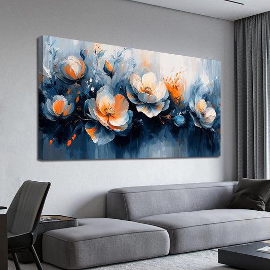 Canvas Wall Art Decor Wall Art Pictures for Living Room Artwork for Walls White Flowers Wall Art Prints Canvas Art Wall Decor Vintage Botanical Wall Art Decorations Bedroom Home Decor 20" X 40"