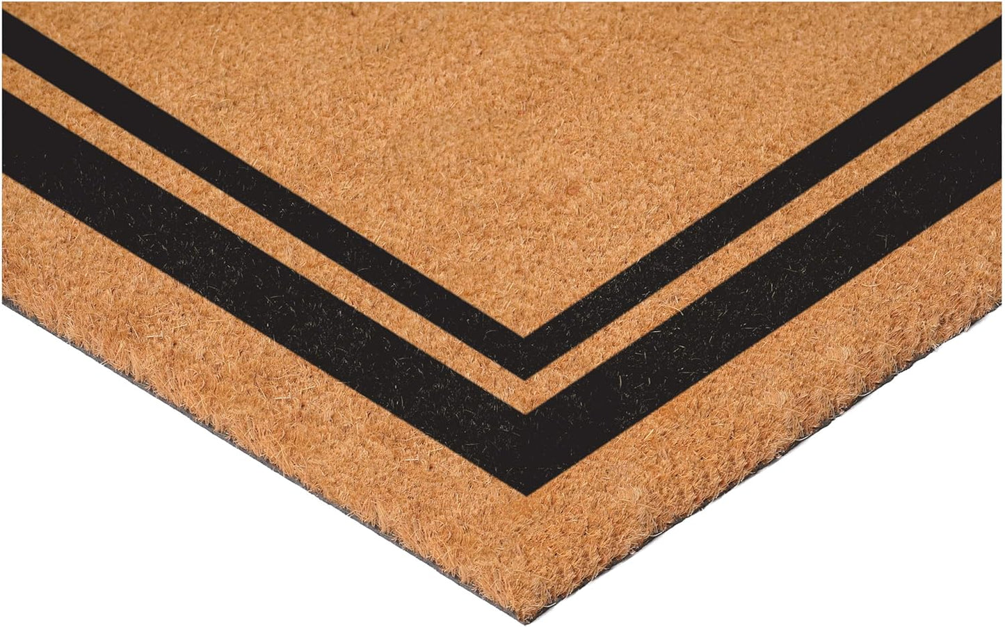 Calloway Mills 152962436L Black Border 24" x 36" Monogram Doormat, (Letter L)