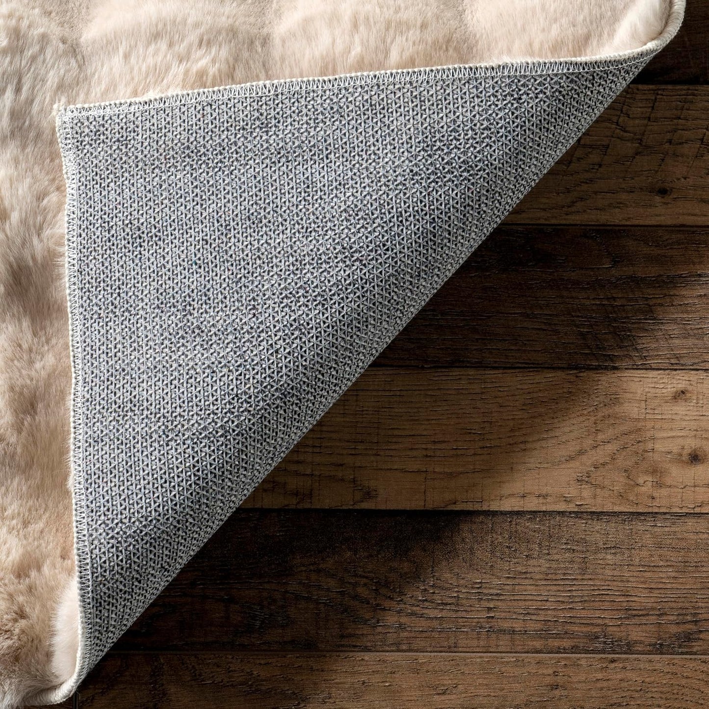 nuLOOM 3'9" x 6' Cozy Plush SuperiorWash Area Rug, Machine Washable, Non-Slip, Soft Fluffy Shag Carpet for Living Room Bedroom Kids Room Nursery Home Decor, Jeni Beige