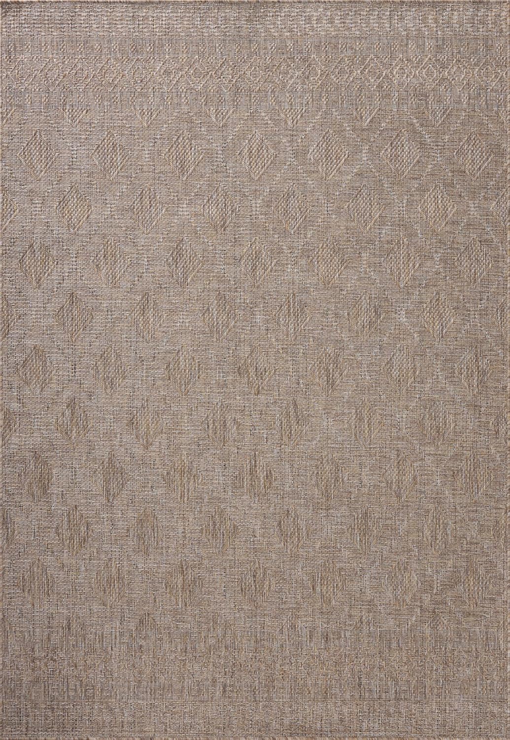 Loloi Amber Lewis Topanga Collection TOP-06 Natural/Mist 3'-11" x 5'-11" Indoor/Outdoor Accent Rug