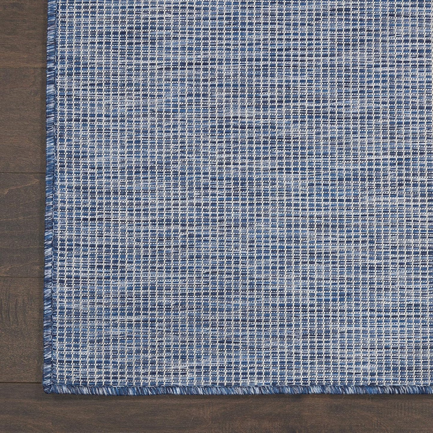 Nourison Positano Indoor/Outdoor Navy Blue 2'2" x 12' Area Rug, Easy Cleaning, Non Shedding, Bed Room, Living Room, Dining Room, Backyard, Deck, Patio (2x12)